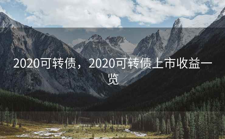 2020可转债，2020可转债上市收益一览