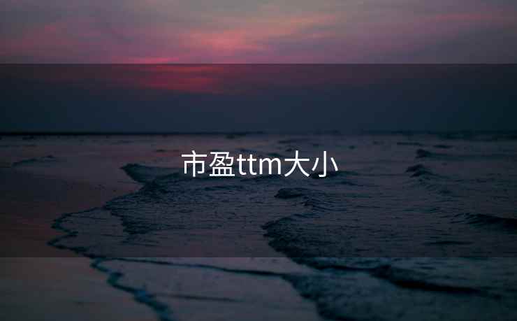 市盈ttm大小
