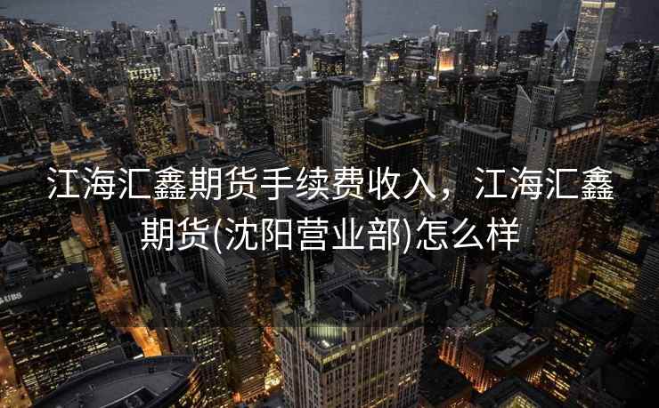 江海汇鑫期货手续费收入，江海汇鑫期货(沈阳营业部)怎么样  第2张